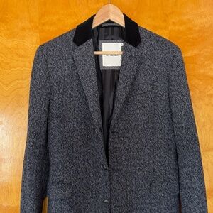 Ben Sherman Grey Long Overcoat